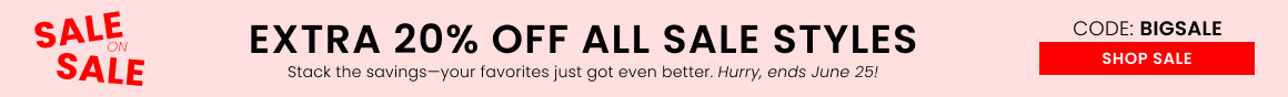 Extra 20% off Clearance Styles
