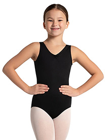 Capezio - Studio Collection Pinch Front V-Neck Leotard - Girls